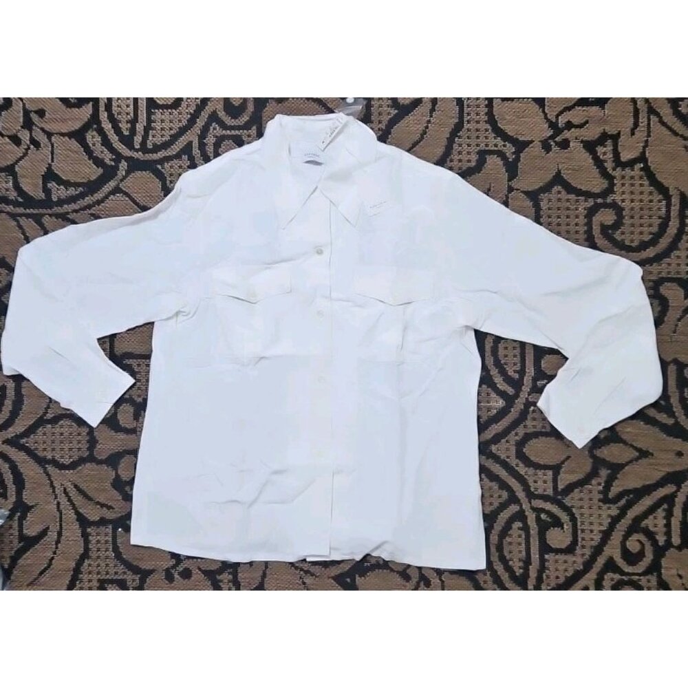 Madewell Pleat-Pocket Button-Up Shirt Large Alex Chung $128.00 White - Picture 5 of 7